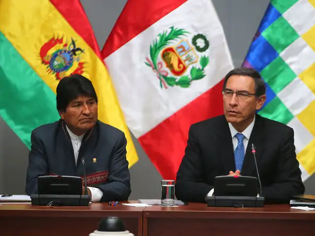 Presidente Vizcarra se reúne con Evo Morales en el V Gabinete Binacional
