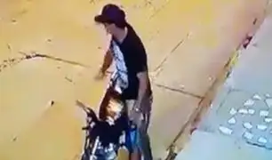 Iquitos: perro frustra robo de una motocicleta