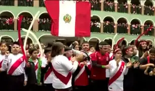 Perú vs. Chile: escolares alientan a la selección peruana en colegio de La Victoria
