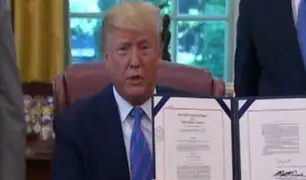 Donald Trump felicitó a AMLO por control de inmigrantes