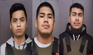 Policía presenta a tres miembros de banda criminal ´Los injertos del Cono Norte´