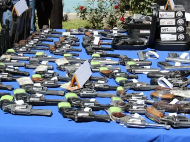 Sucamec: más de 10 mil armas de fuego ilegales serán destruidas