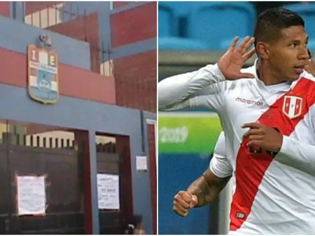 Perú vs Brasil: Edison Flores fue homenajeado en su colegio de Comas