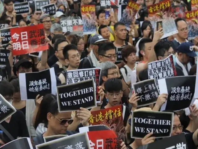 Hong Kong: miles vuelven a tomar las calles en protesta por ley de extradición