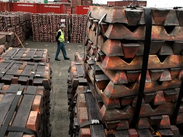 Exportaciones de cobre cayeron 12% entre enero y mayo, según la SNMPE