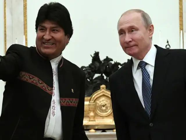 Evo Morales y Putin firman alianza para construir central nuclear