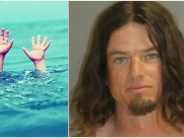 Hombre es detenido por arrojar al mar a su hijo para que aprenda a nadar