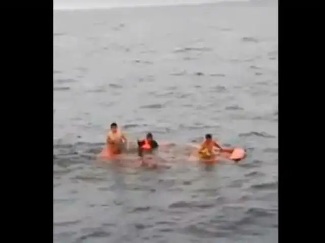 Pisco: rescatan a nueve pescadores que se encontraban perdidos en alta mar