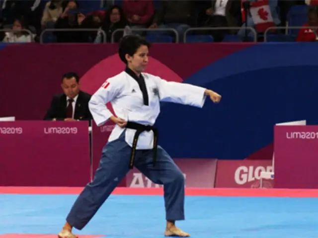 Lima 2019: peruana Marcela Castillo ganó medalla de plata en Taekwondo