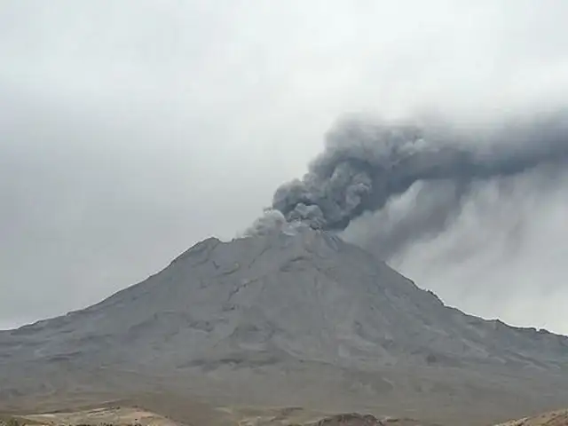 Volcán Ubinas: se registra nueva emisión de cenizas por segundo día consecutivo