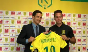 Cristian Benavente fue presentado con camiseta número 10 del Nantes