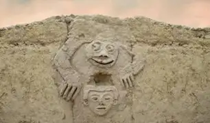 Arqueólogos descubren antiguo mural de sapo humanizado en Vichama