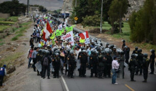 Tía María: se registran protestas por reinicio de paro en Arequipa