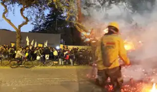 Por incendios en la Amazonía: se registraron protestas en Embajada de Brasil en Miraflores