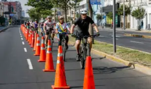 Este domingo amplían horario de carril para ciclistas en corredor Tacna - Garcilaso de la Vega