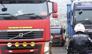 La Victoria: dueños de camiones intervenidos pagarán S/2100 de multa