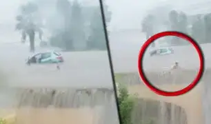 España: conductora sale nadando de su auto debido a las inundaciones en Mallorca