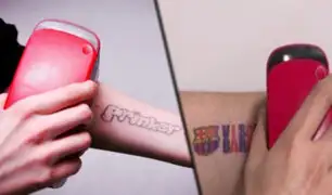 Adiós a las agujas: tatuajes temporales impresos sobre la piel en 3 segundos