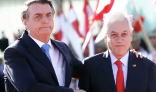 Brasil: Sebastián Piñera llegó para examinar incendios con Jair Bolsonaro