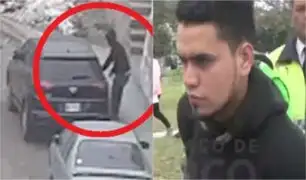 Surco: hombre es detenido al chocar auto robado en plena huida