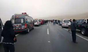 Variante de Pasamayo: bus interprovincial se vuelca y deja varios heridos
