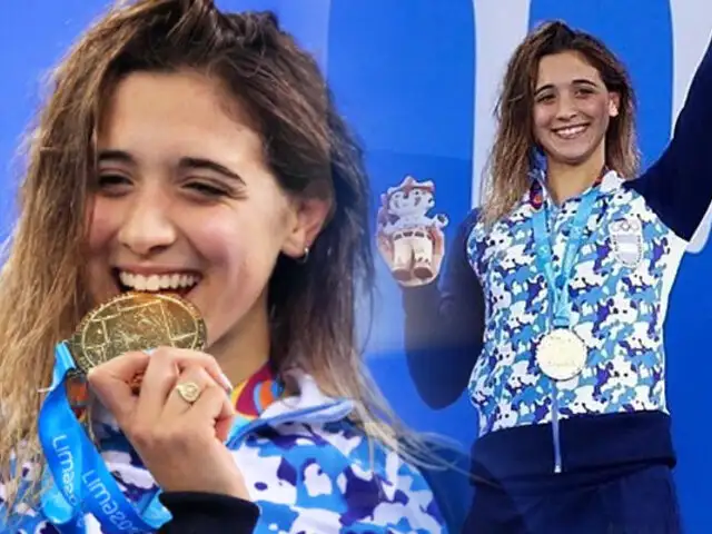 Lima 2019: nadadora argentina hace historia tras ganar el oro por tercera vez
