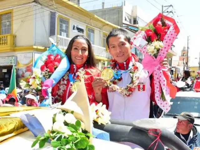 Lima 2019: Gladys Tejeda y Christian Pacheco reciben homenaje en Huancayo