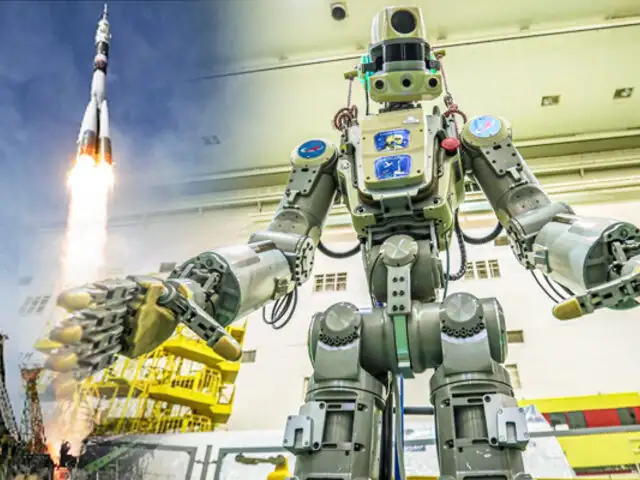 Ya está en el espacio el primer robot humanoide ruso