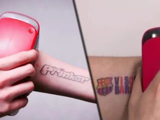 Adiós a las agujas: tatuajes temporales impresos sobre la piel en 3 segundos