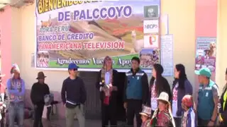 Adra, BCP y Panamericana TV. entregaron  "casas abrigadoras" en Palcoyo