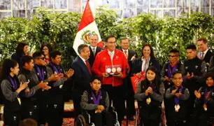 Palacio de Gobierno: medallistas parapanamericanos fueron condecorados