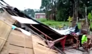 Iquitos: vientos huracanados destruyeron casas