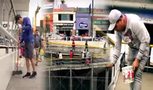 Venezolanos se organizan para limpiar puentes de Vía Expresa Grau