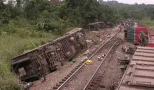 Más de 50 muertos dejó descarrilamiento de tren en el Congo