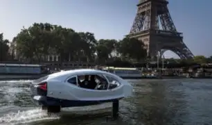 Francia: con éxito, prueban el primer taxi acuático que circulará a través de ríos