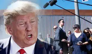 EEUU: Donald Trump supervisó construcción de muro en frontera con México