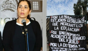 Letona sobre infiltrados de Movadef en UNMSM: “No quita legitimidad a la protesta”
