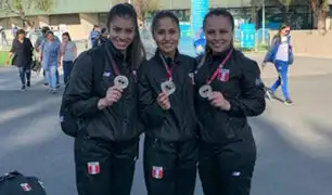 Equipo femenino de karate ganó medalla de oro en Chile