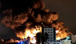 Francia: incendio de planta química provoca alerta de contaminación en río Sena