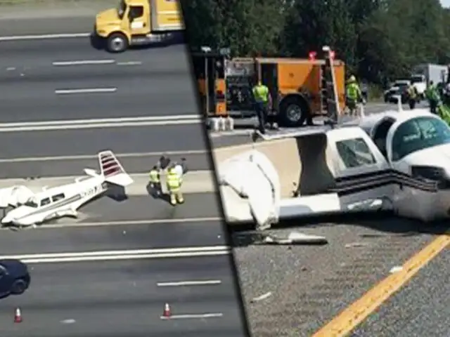 EEUU: avioneta se estrella contra vehículo en carretera de Maryland