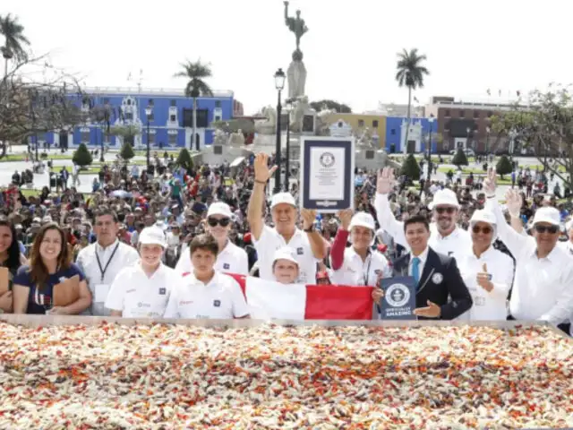 Trujillo batió Récord Guinness de la ensalada de alcachofa más grande del mundo