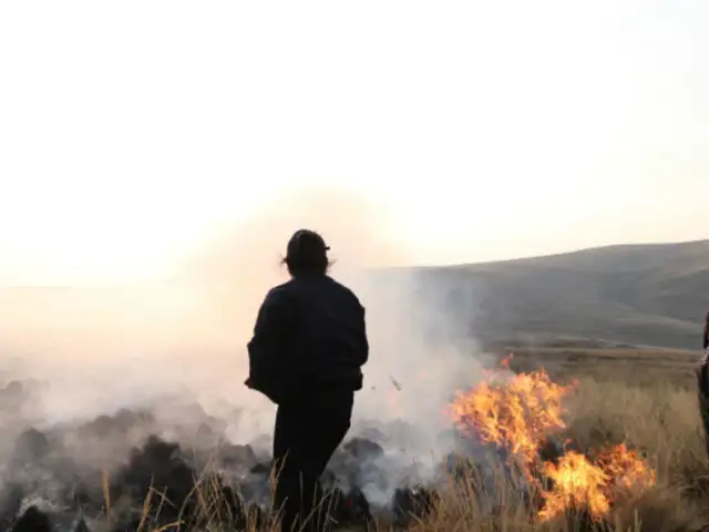 Huancayo: controlan incendio forestal que arrasó con 20 hectáreas de pastizales
