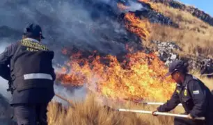 Incendio forestal arrasa gran cantidad de pastizales en el Cusco