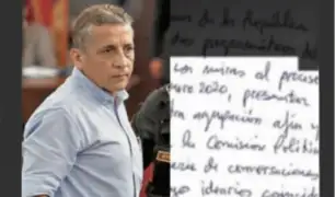 Carta exclusiva: Antauro Humala pretende participar en vida política del país