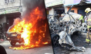 Colombia: vehículo que se incineró explotó frente a decena de testigos