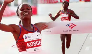 Keniata batió el récord del mundo de maratón