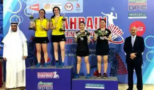 Daniela Macías y Dánica Nishimura ganaron oro en torneo de Bádminton en Asia