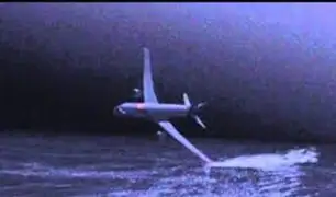 Se vio por Panamericana: los primeros restos del avión de AeroPerú tras estrellarse en el mar en 1996