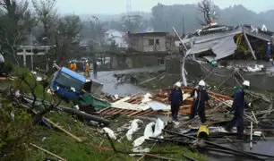 Casi 60 muertos deja el paso del tifón Hagibis en Japón
