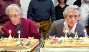 Francia: gemelas celebran sus 100 años de vida